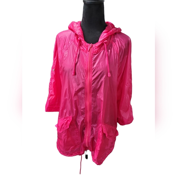 Chico's Jackets & Blazers - Chico's Zenergy Pink Windbreaker / Raincoat Size 1 (Equivalent To 8)